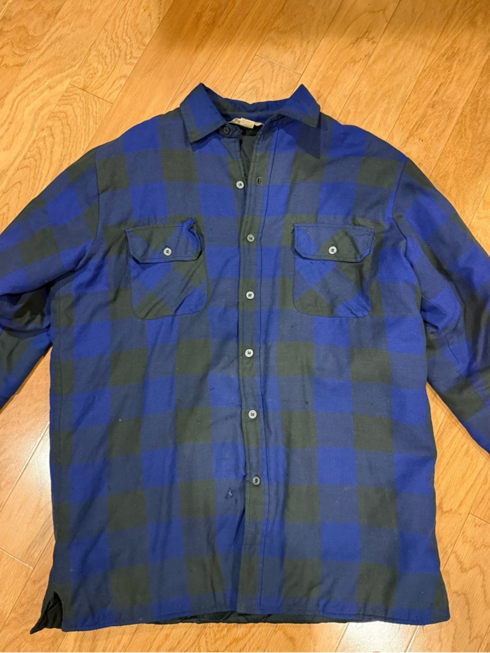 Timber Run vintage blue flannel shirt